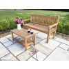 Richmond Teak Garden Bench & Teak Coffee Table Set - 0