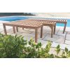 Backless Teak Garden Bench - 0