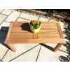 90cm Teak Rectangular Coffee Table - 2