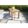 90cm Teak Rectangular Coffee Table - 1