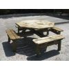 Octagonal Picnic Bench - Without Backrest - 1