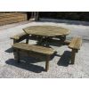 Octagonal Picnic Bench - Without Backrest - 0