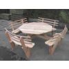Octagonal Picnic Bench - With Backrest - 2