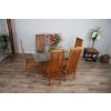 1.5m x 1.2m Reclaimed Teak Root Rectangular Dining Table with 4 Vikka Chairs - 2