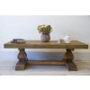 1.4m Reclaimed Elm Pedestal Coffee Table - 0