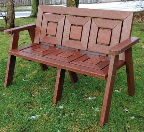 Recycled Plastic 2 Seater Garden Chair Sustainable Furniture Recycled Plastic 2 Seater Garden Chair, Recycled Plastic Outdoor Furniture