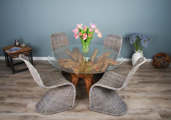 Saturday Kitchen Teak Root Dining Table Sustainable Furniture