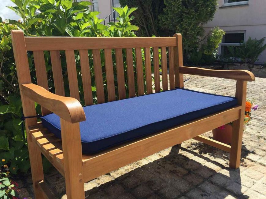 Luxury 2 Seater Garden Bench Cushion Velcromag