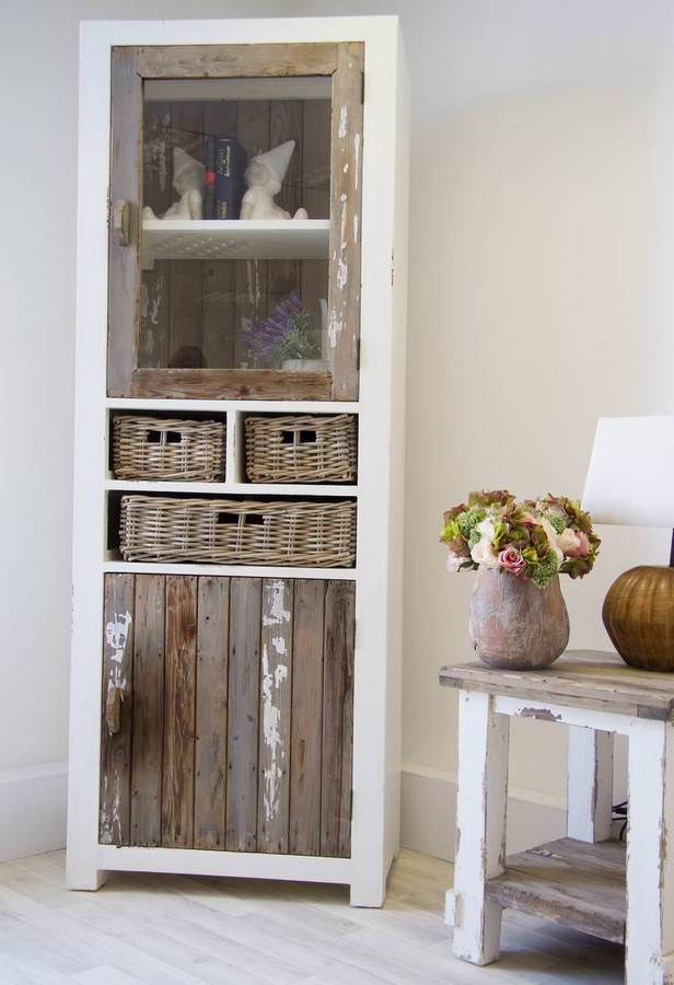 Coastal best sale display cabinet