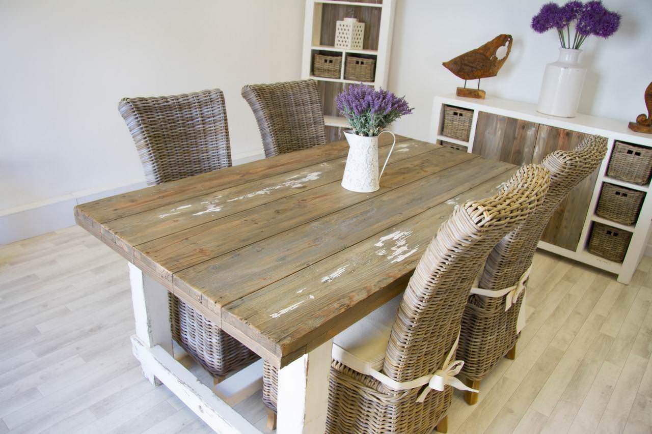 Coastal furniture store dining table
