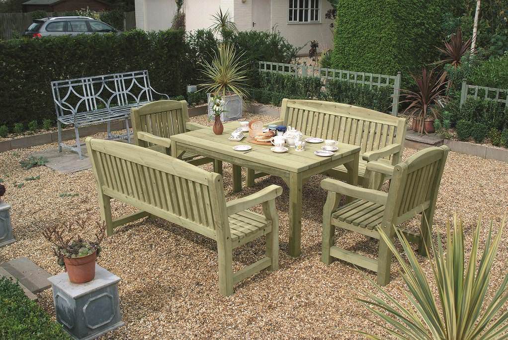 Garden bench outlet dining set