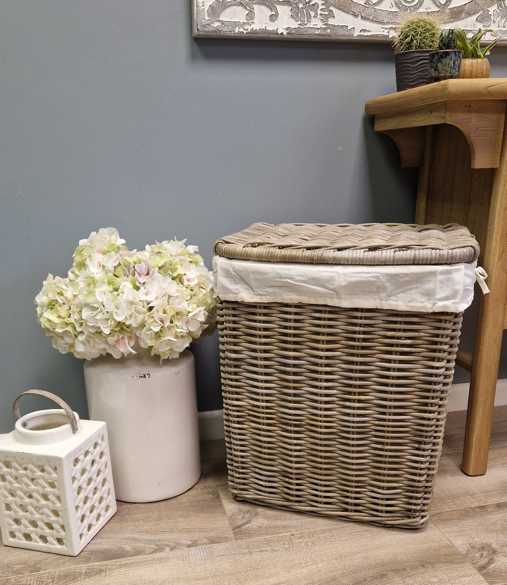 Large Natural Wicker Laundry Basket Sustainable Furniture
