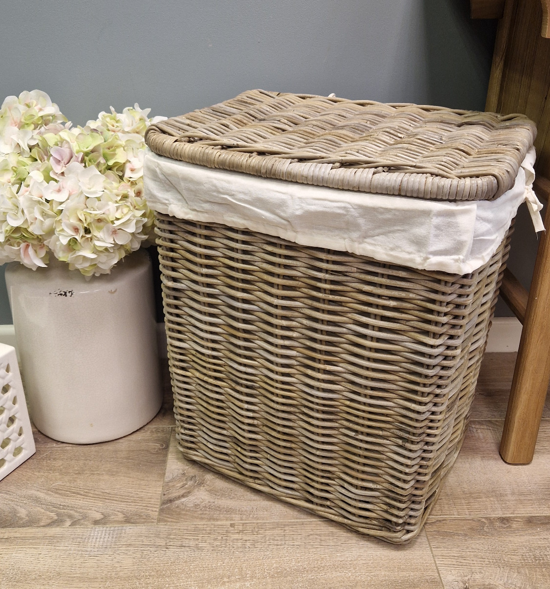 Large Natural Wicker Laundry Basket Sustainable Furniture