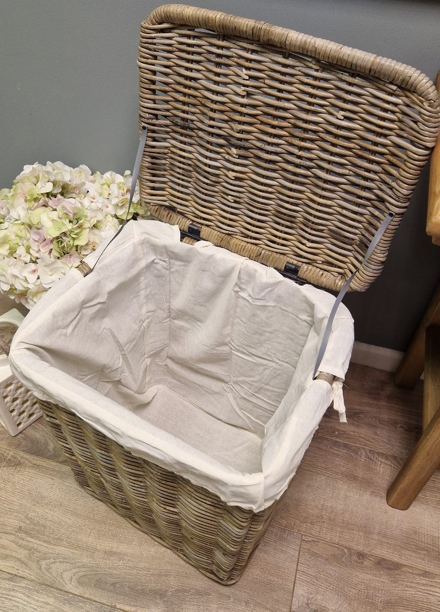 Large Natural Wicker Laundry Basket Sustainable Furniture