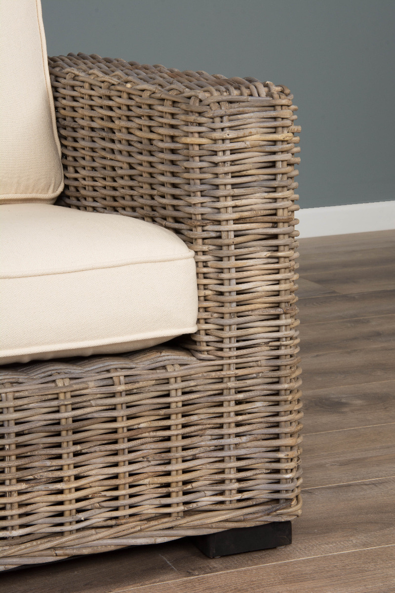 Java Natural Wicker Sofa Chair Sustainable Furniture
