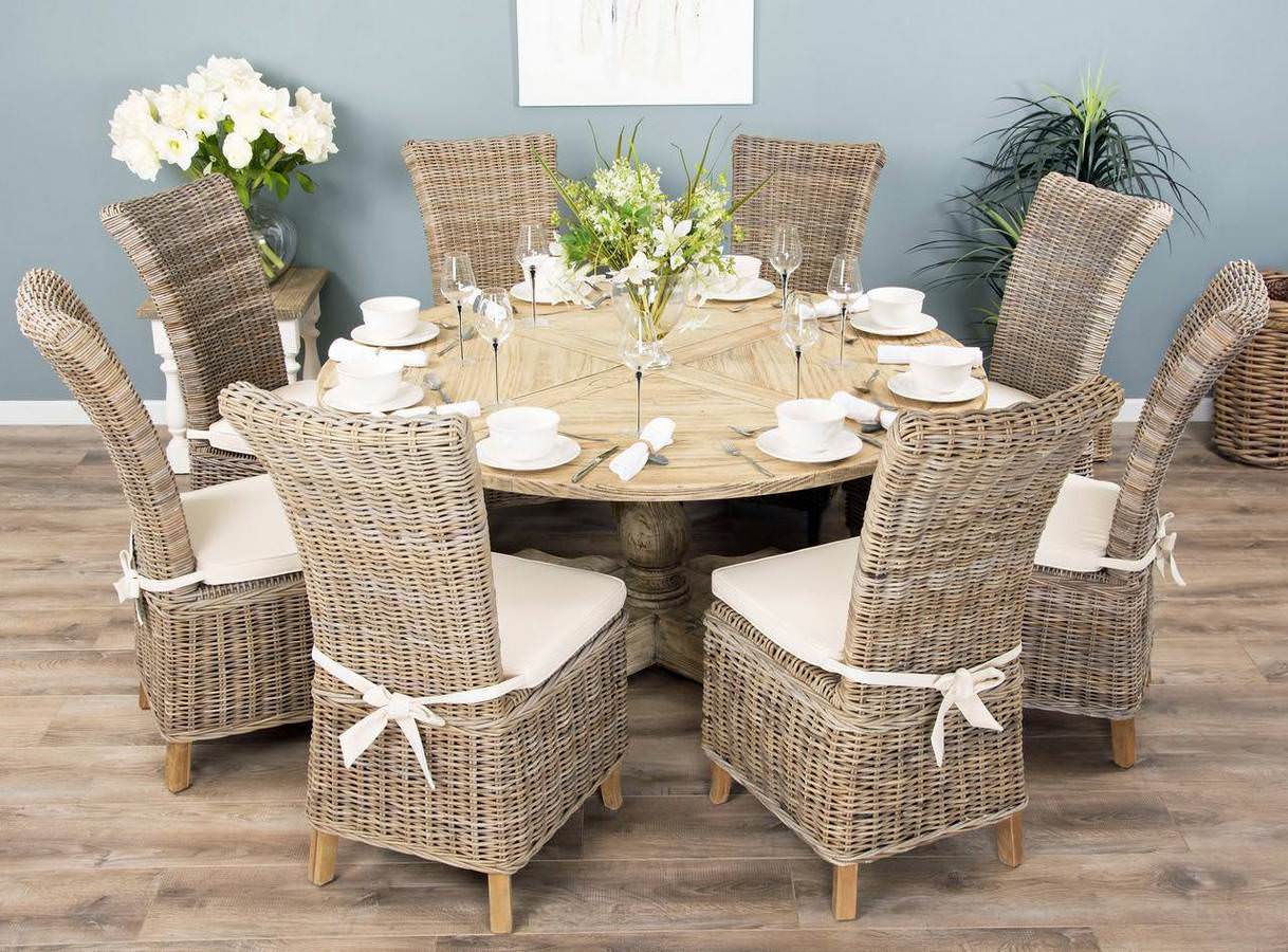 Round farm dining table deals