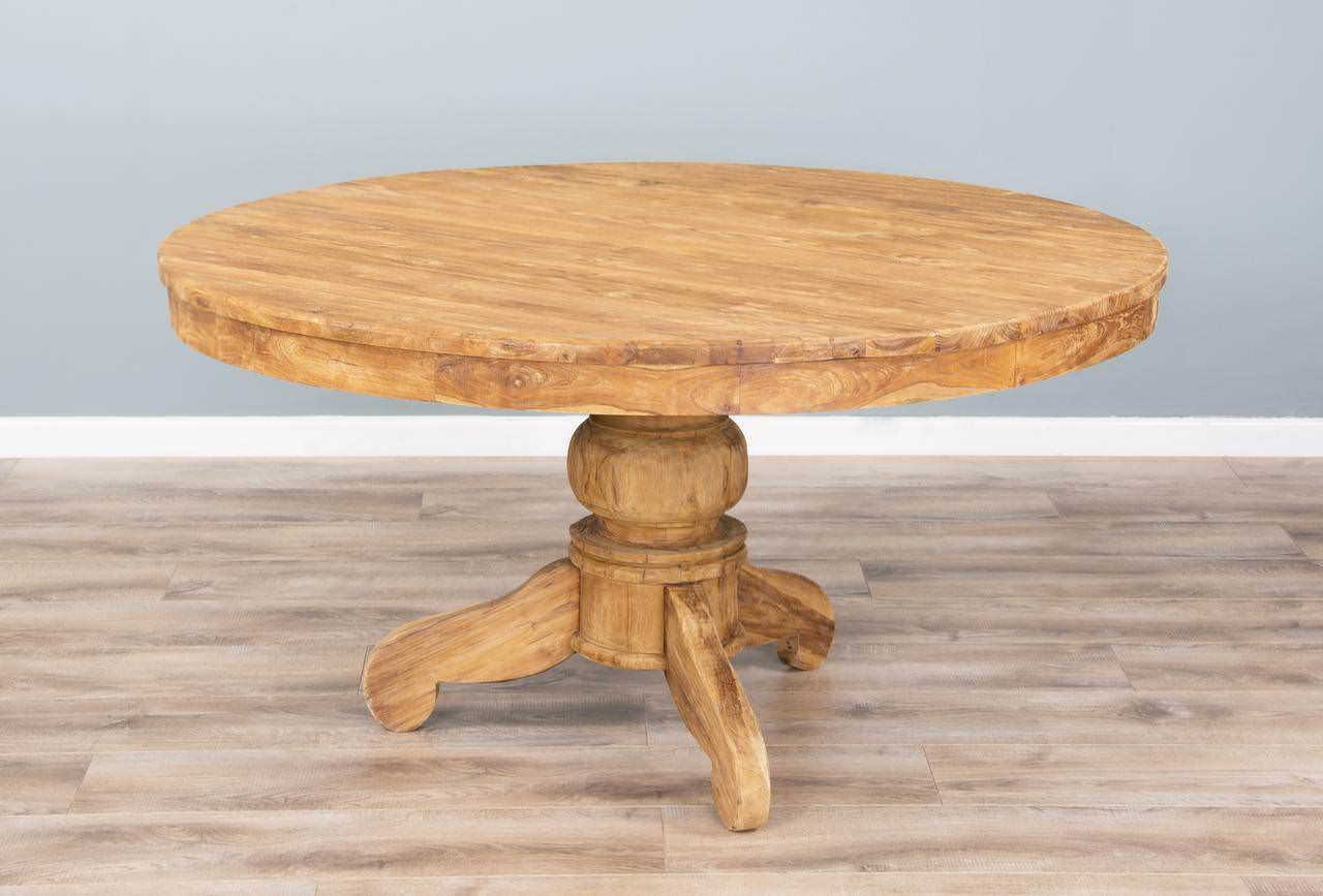 Antique shop pedestal table