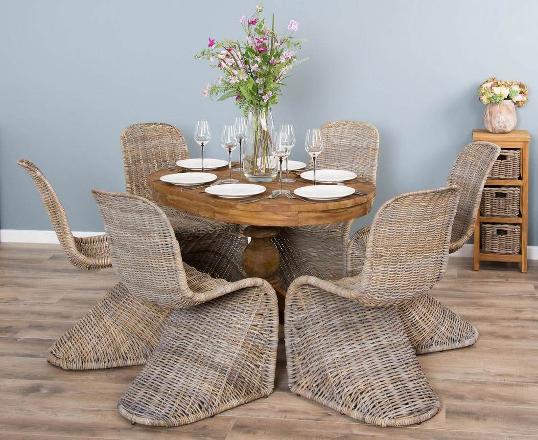 Oval pedestal dining on sale table for 6