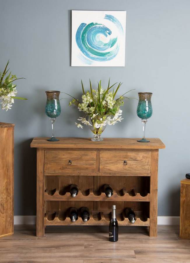 Teak wine cabinet deals