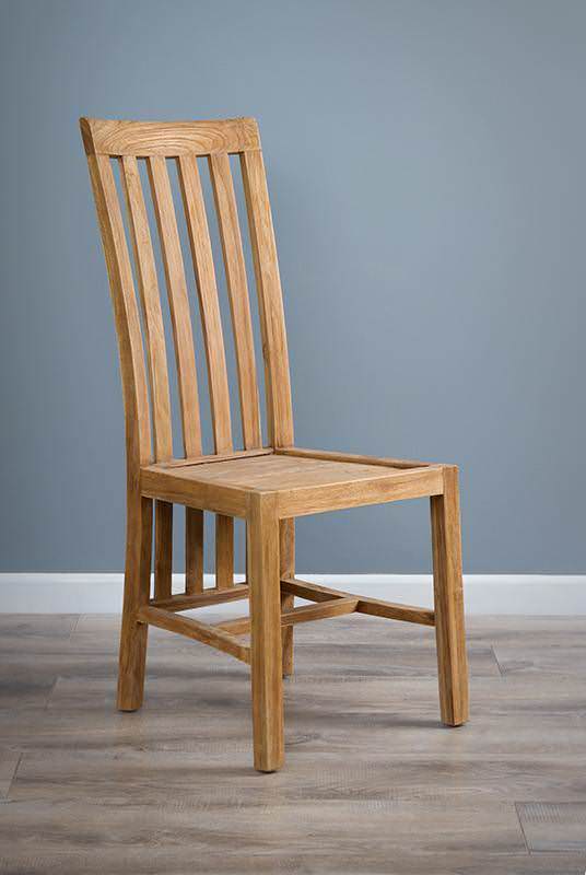 Teak wood store dining chairs