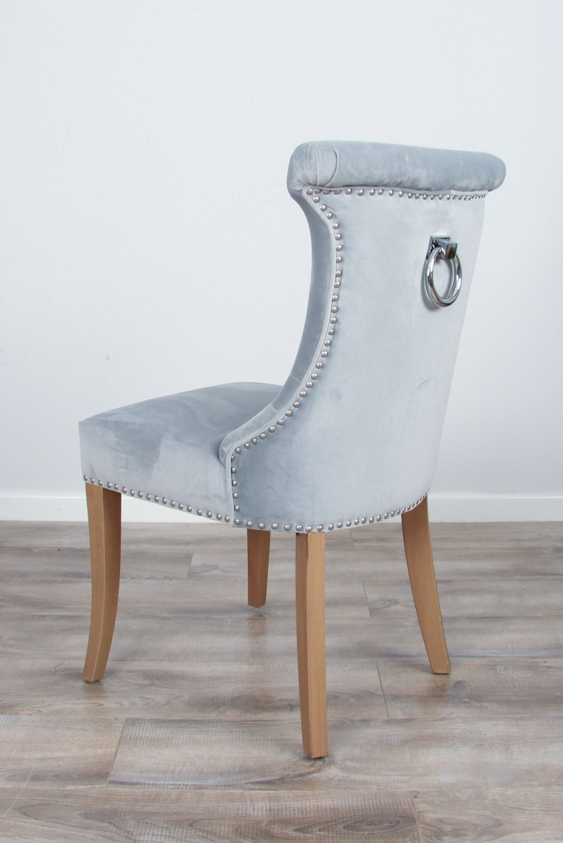 The Velveteen Ring Back Dining Chair Sea Mist Sustainable Furniture