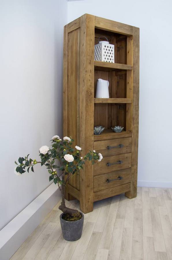 Tall skinny top display cabinet