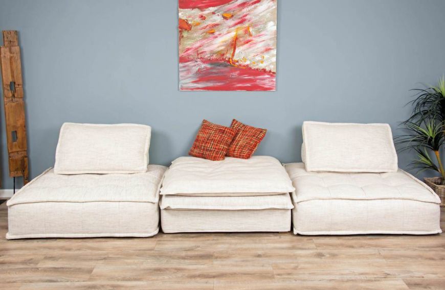 3 Piece Eazy Element and Ottoman Sofa Set Sustainable Furniture